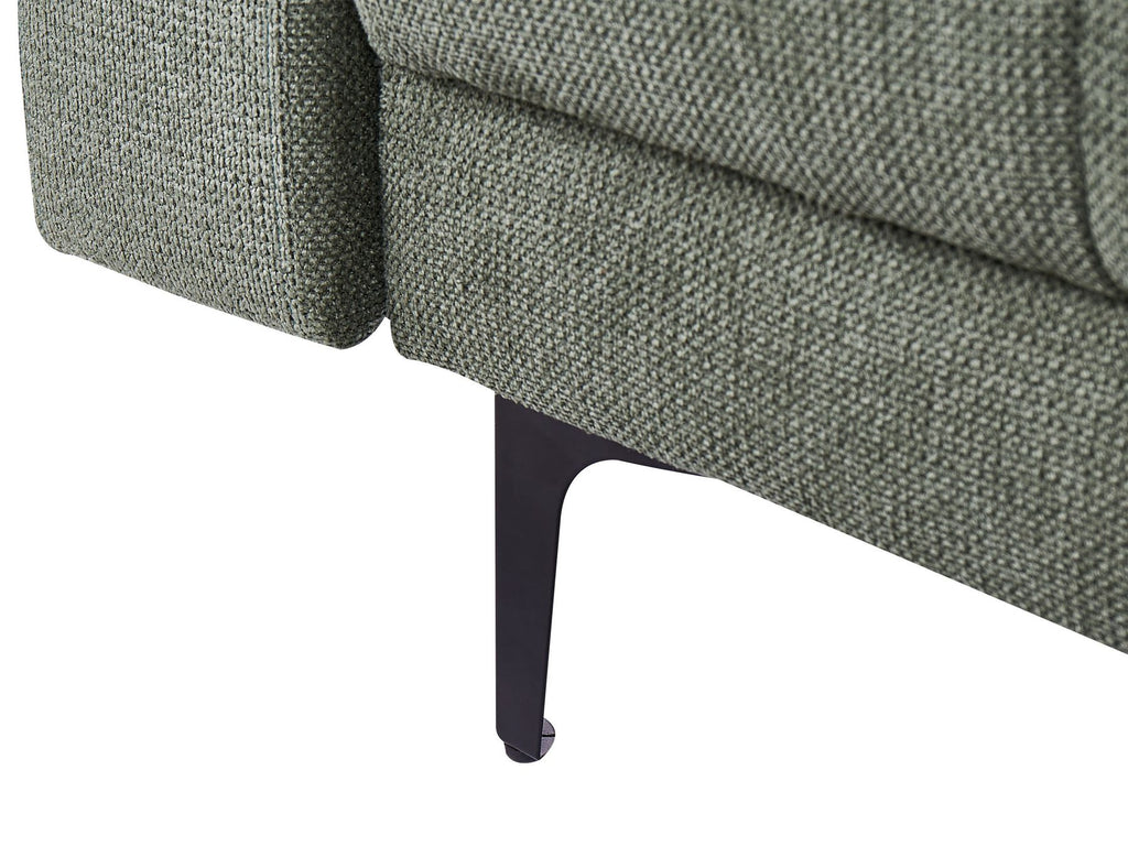 Sofa Bed ALNES Fabric Dark Green 3 Seater