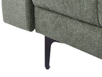 Sofa Bed ALNES Fabric Dark Green 3 Seater