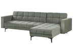 Modular Corner Sofa Bed ALNES Fabric Dark Green 4 Seater