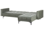 Modular Corner Sofa Bed ALNES Fabric Dark Green 4 Seater