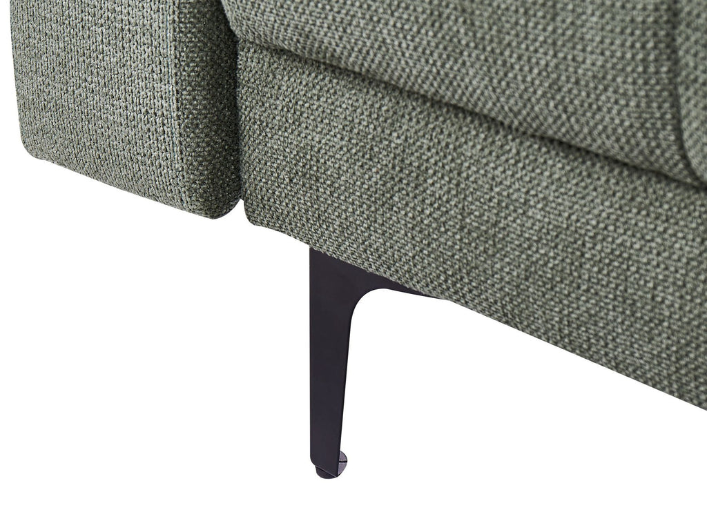 Modular Corner Sofa Bed ALNES Fabric Dark Green 4 Seater Left Hand