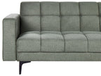 Modular U-Shape Sofa Bed ALNES Fabric Dark Green 6 Seater