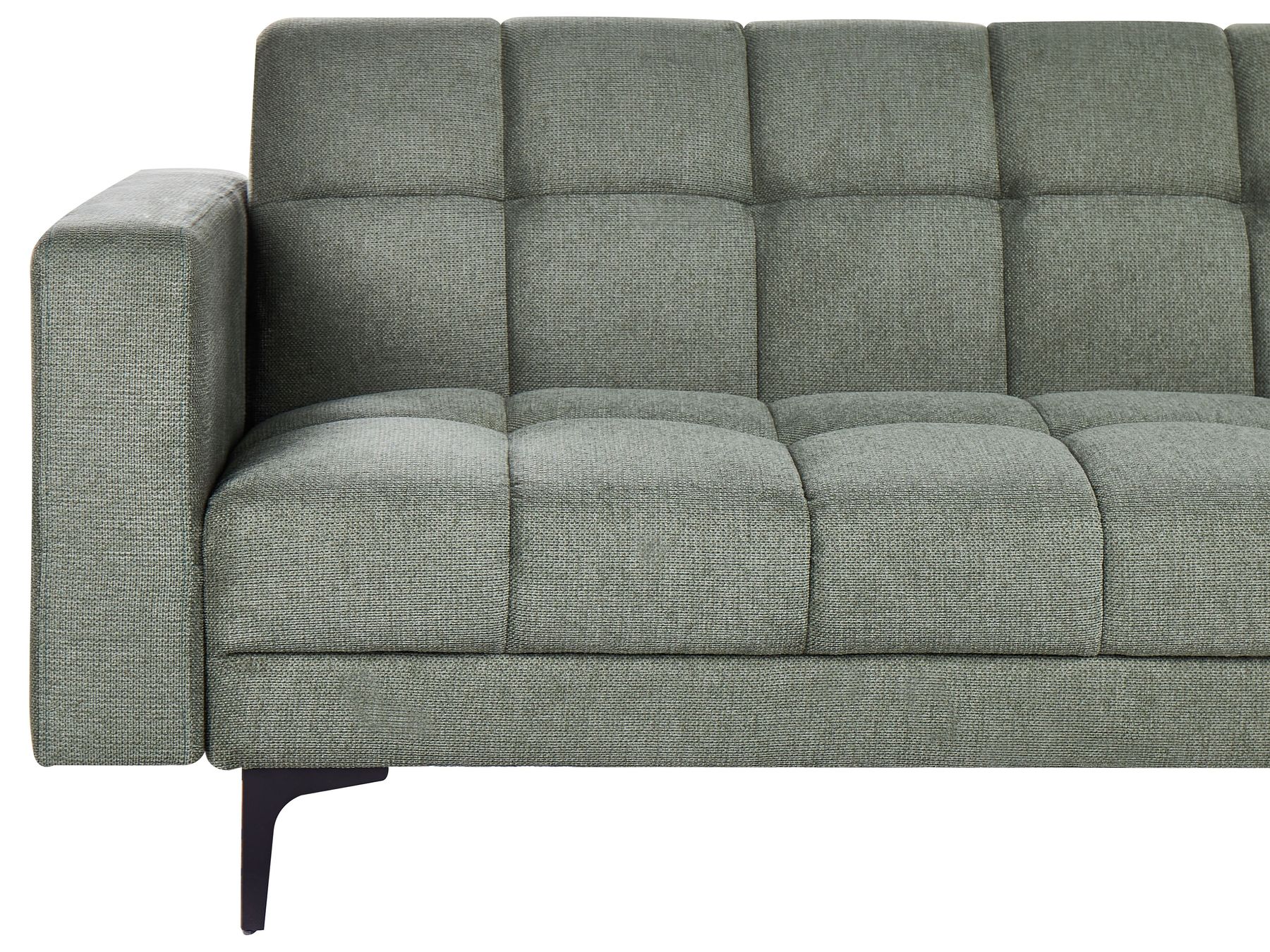 Modular U-Shape Sofa Bed ALNES Fabric Dark Green 6 Seater