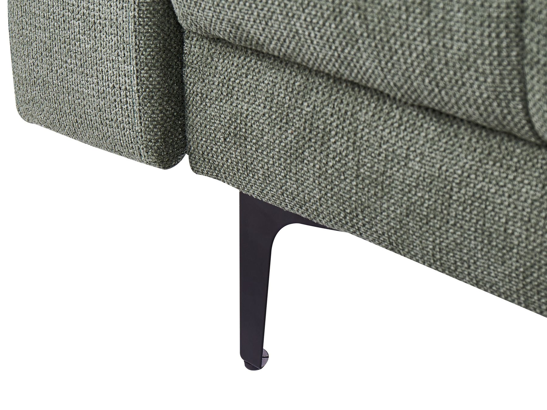 Modular U-Shape Sofa Bed ALNES Fabric Dark Green 6 Seater