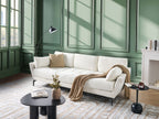 4 Seater Boucle Sofa White NENOLA