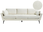 4 Seater Boucle Sofa White NENOLA
