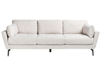 4 Seater Fabric Sofa Beige NENOLA