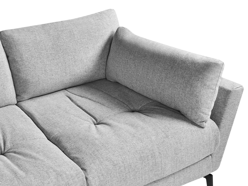 4 Seater Fabric Sofa Grey NENOLA