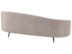 Sofa SAVAR Fabric Brown 3 Seater