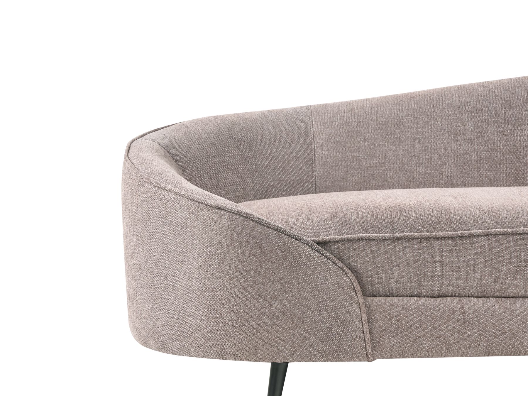 Sofa SAVAR Fabric Brown 3 Seater
