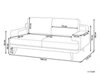 Fabric Sofa Green DALUM