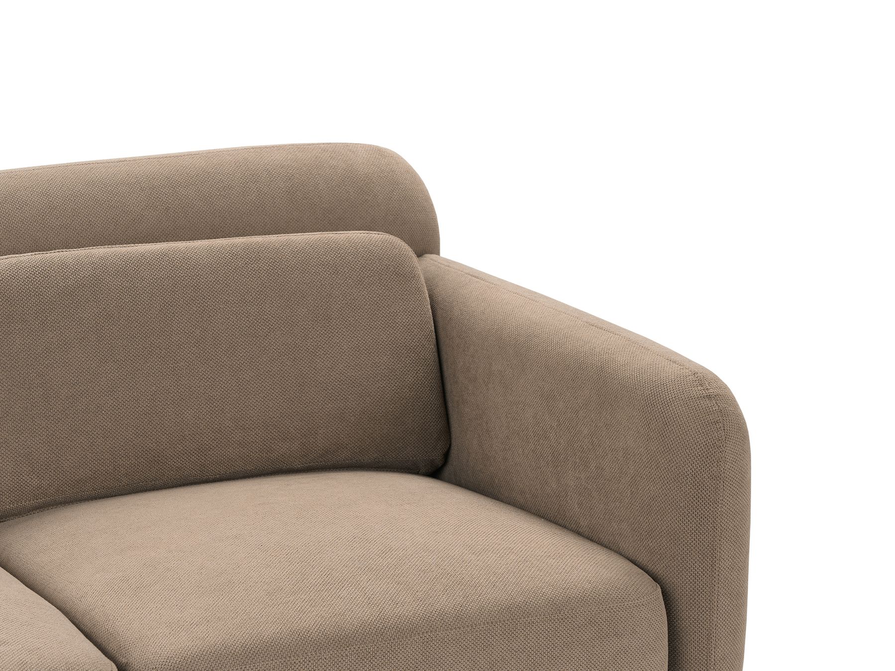 Fabric Sofa Brown LILAND