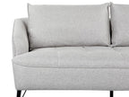 3 Seater Fabric Sofa Grey HOBRO