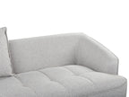 3 Seater Fabric Sofa Grey HOBRO
