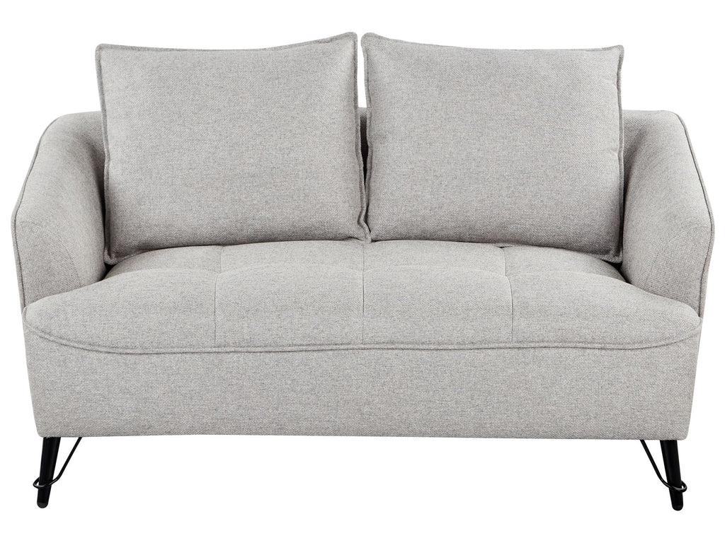 2 Seater Fabric Sofa Grey HOBRO