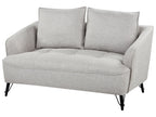 2 Seater Fabric Sofa Grey HOBRO