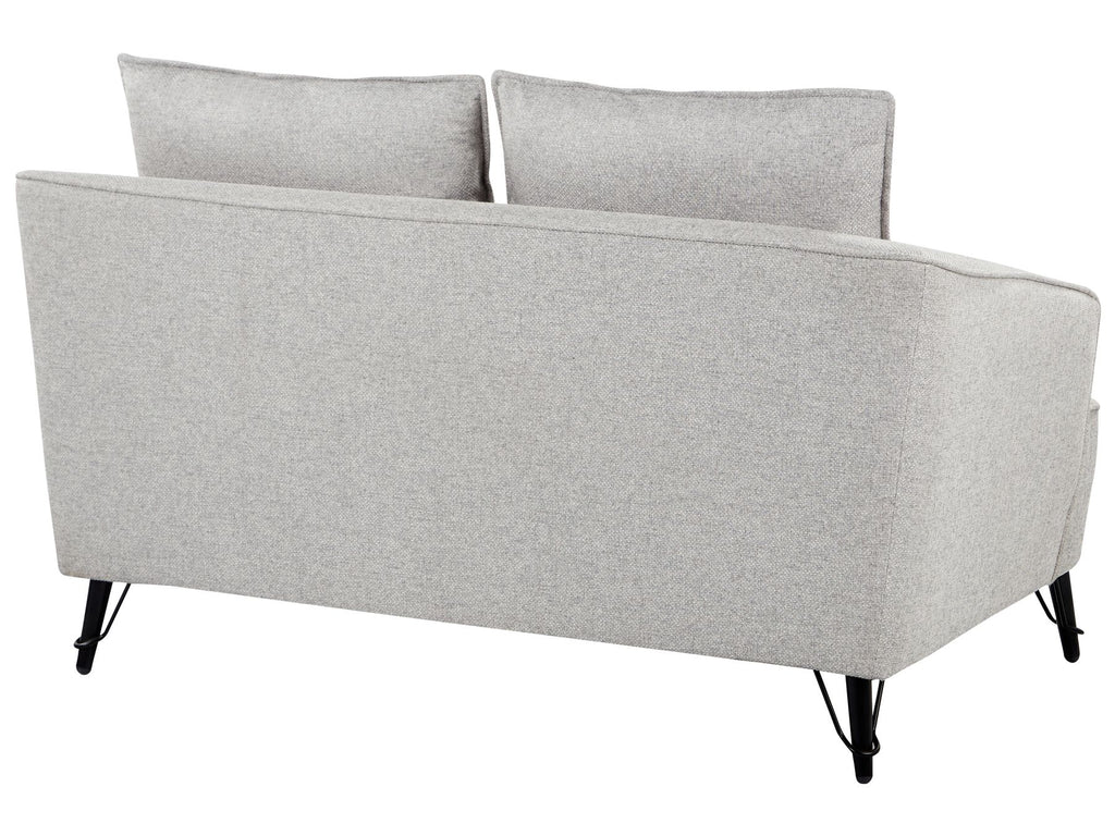 2 Seater Fabric Sofa Grey HOBRO