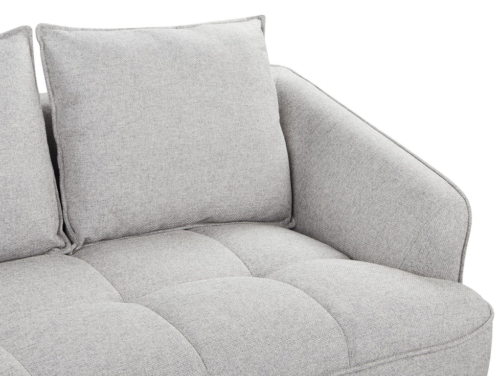 2 Seater Fabric Sofa Grey HOBRO