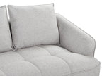 2 Seater Fabric Sofa Grey HOBRO