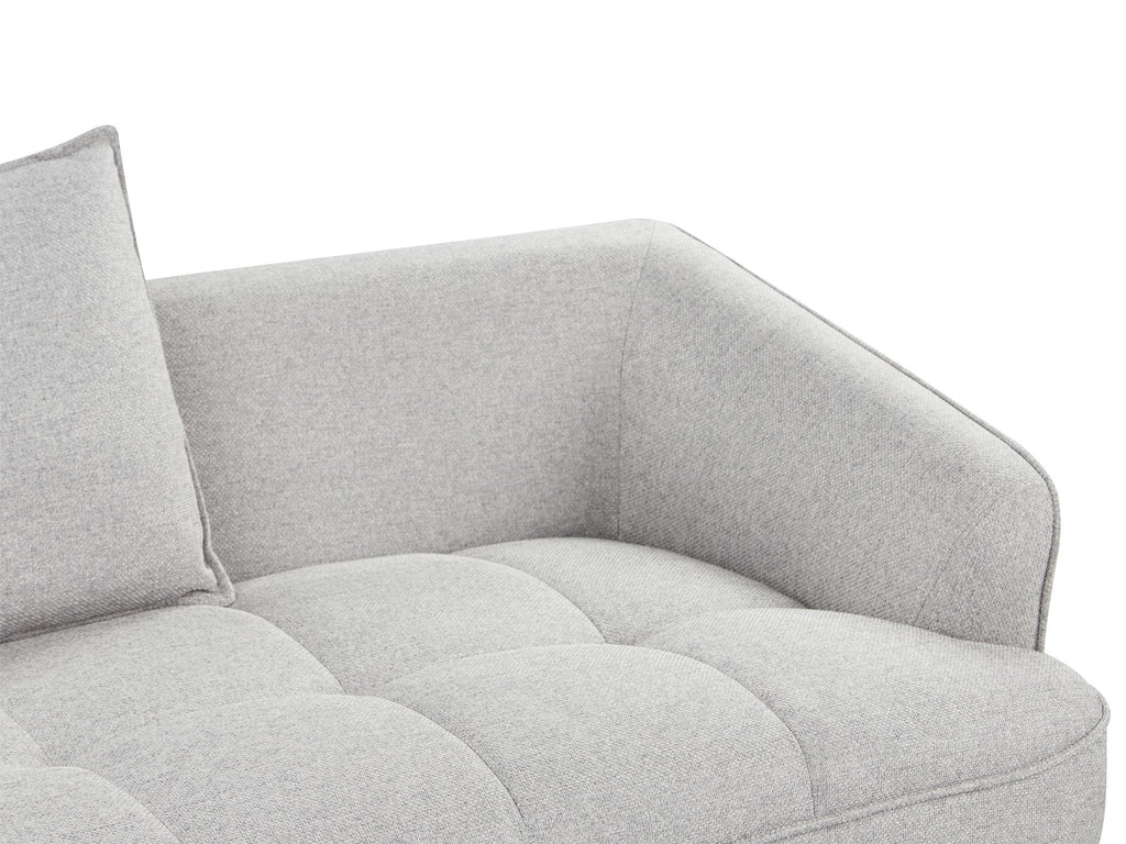 2 Seater Fabric Sofa Grey HOBRO