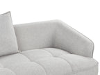2 Seater Fabric Sofa Grey HOBRO