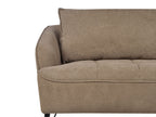 3 Seater Fabric Sofa Brown HOBRO