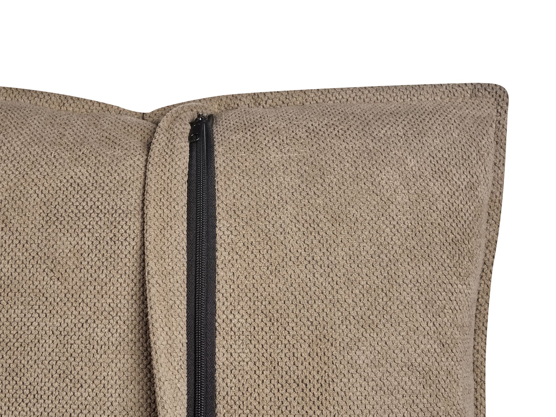 3 Seater Fabric Sofa Brown HOBRO