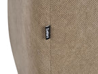 3 Seater Fabric Sofa Brown HOBRO