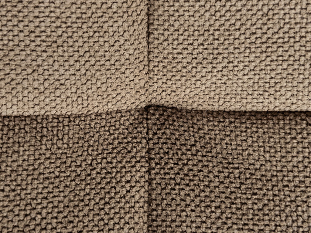 3 Seater Fabric Sofa Brown HOBRO