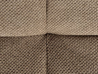 3 Seater Fabric Sofa Brown HOBRO