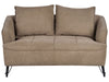 2 Seater Fabric Sofa Brown