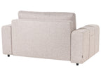 Sofa Bed INNVIK Fabric Light Brown with Storage 2 Seater