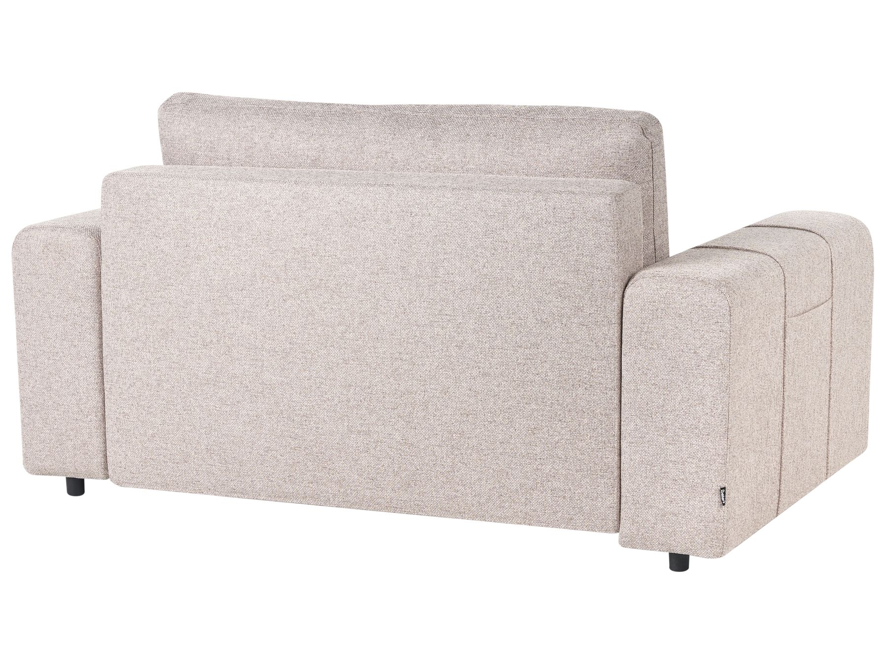 Sofa Bed INNVIK Fabric Light Brown with Storage 2 Seater