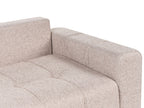 Sofa Bed INNVIK Fabric Light Brown with Storage 2 Seater