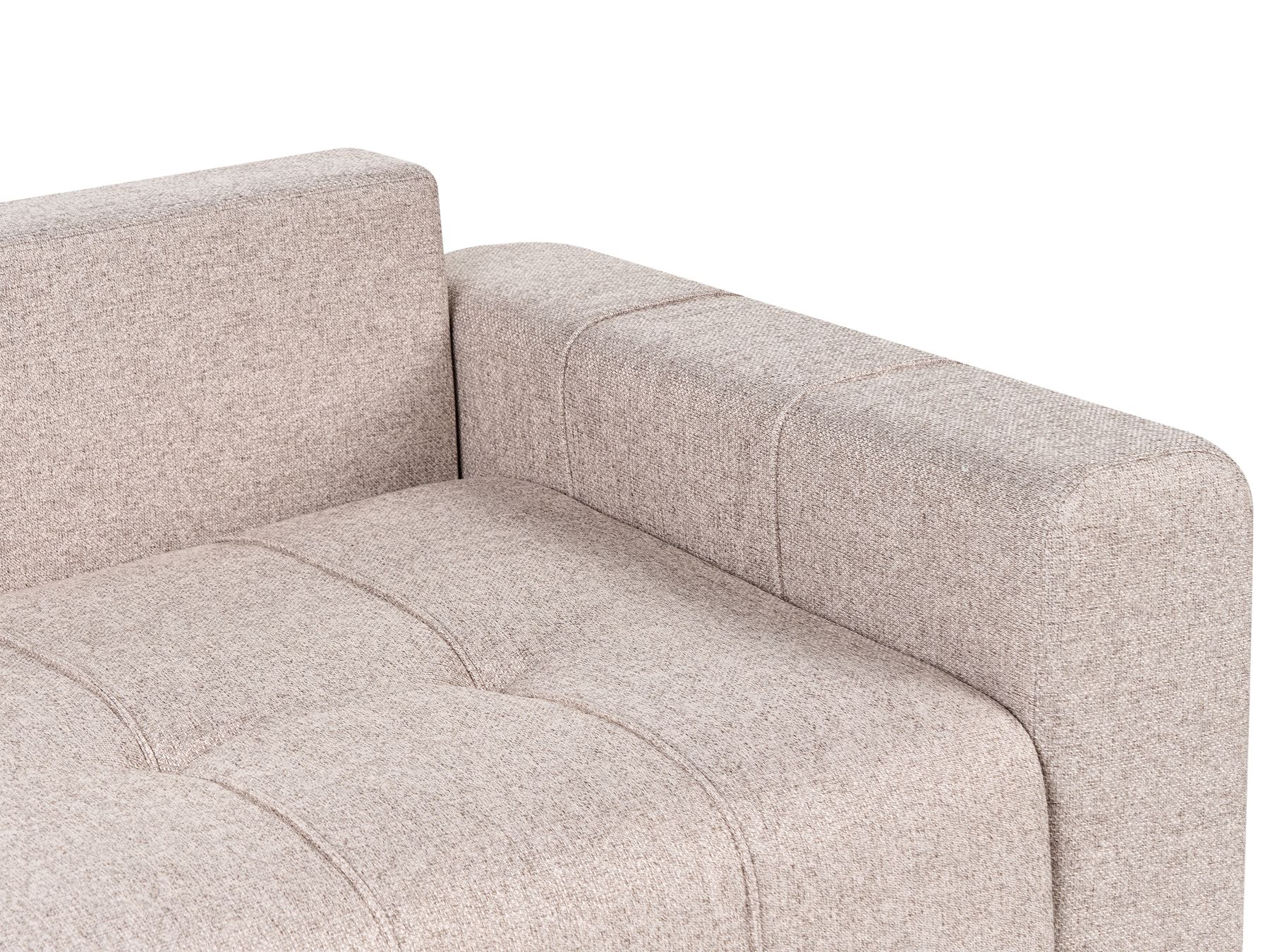 Sofa Bed INNVIK Fabric Light Brown with Storage 2 Seater