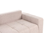 Sofa Bed INNVIK Fabric Light Brown with Storage 3 Seater