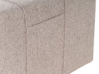 Sofa Bed INNVIK Fabric Light Brown with Storage 3 Seater
