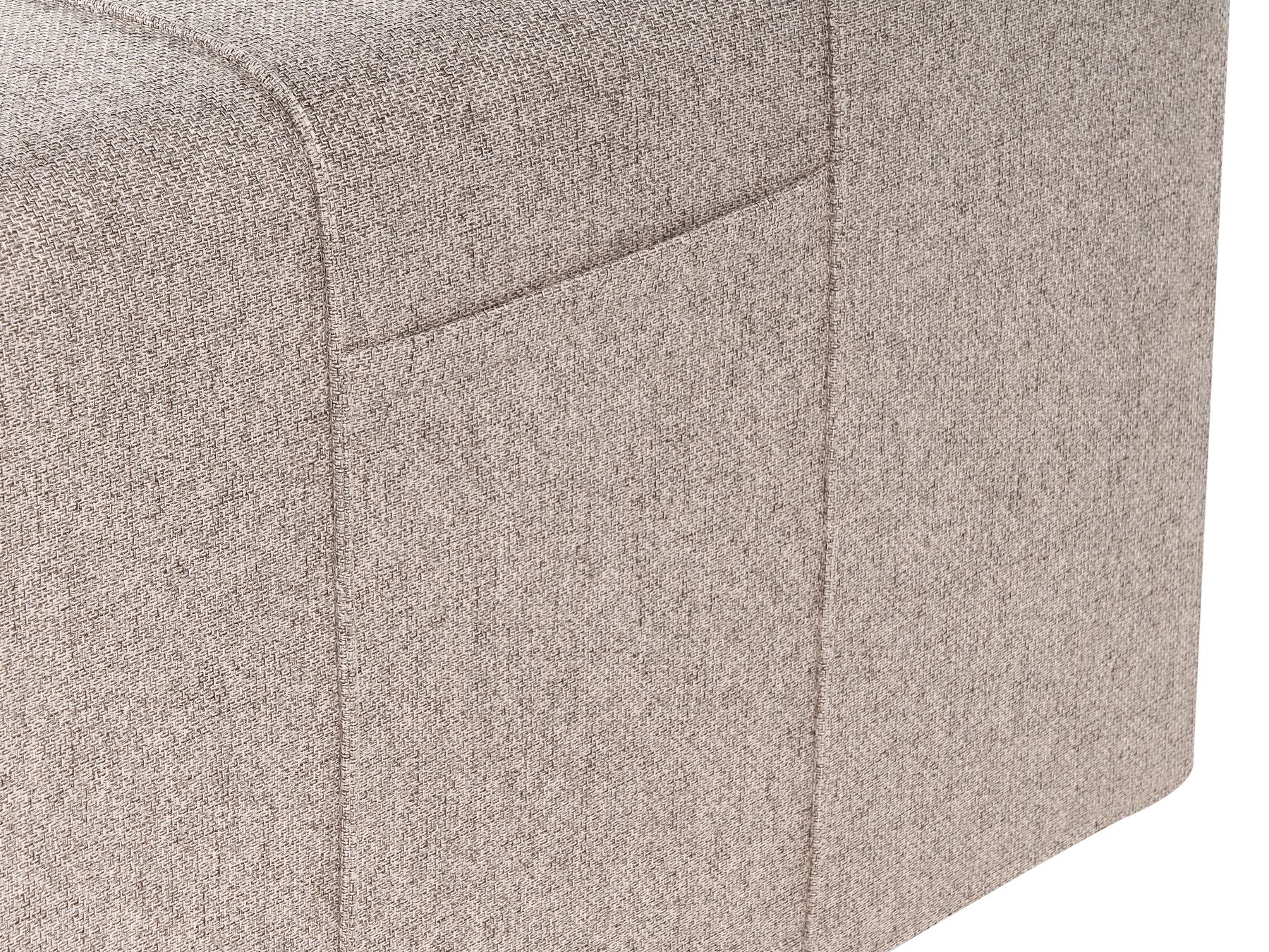 Sofa Bed INNVIK Fabric Light Brown with Storage 3 Seater