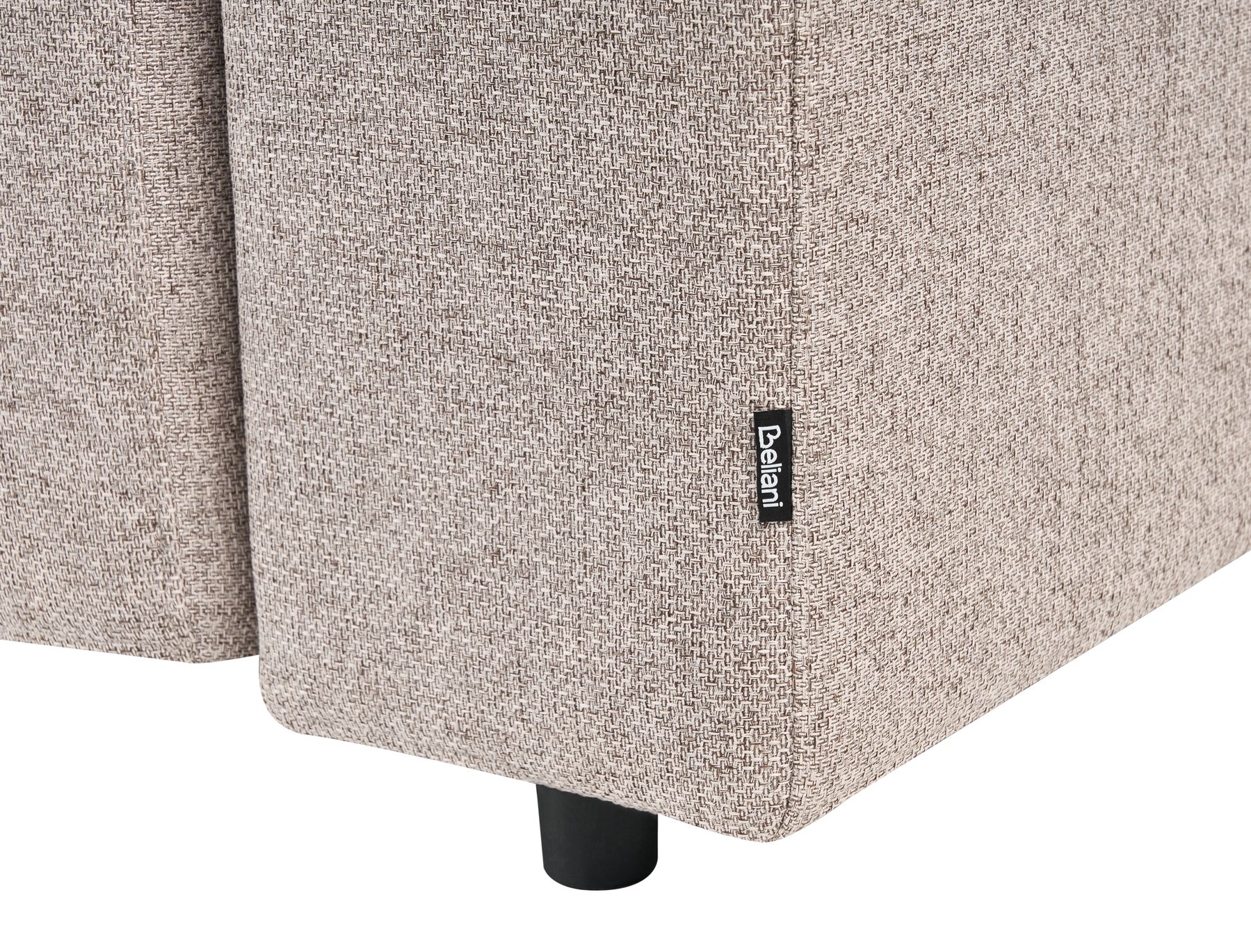Sofa Bed INNVIK Fabric Light Brown with Storage 3 Seater