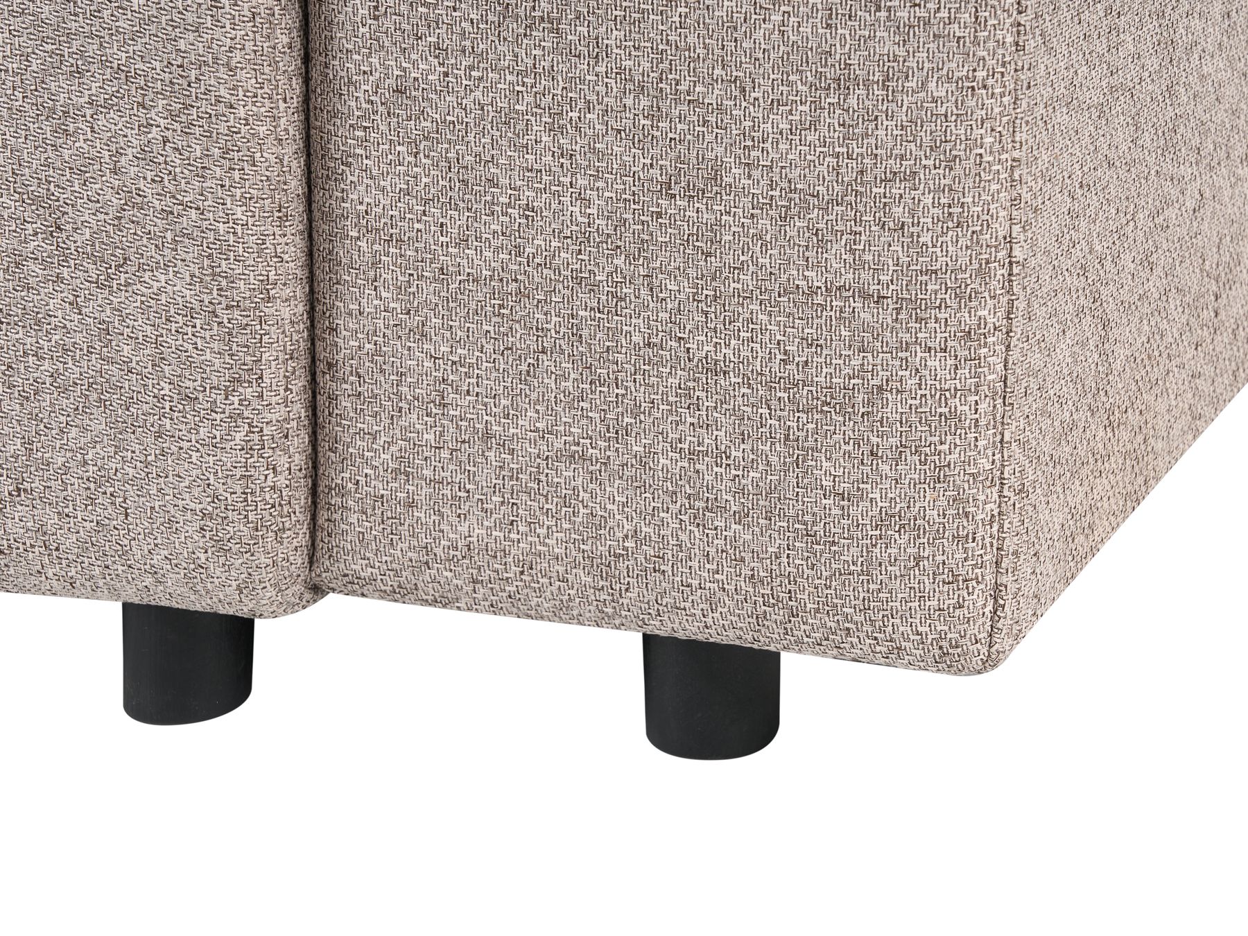 Sofa Bed INNVIK Fabric Light Brown with Storage 3 Seater