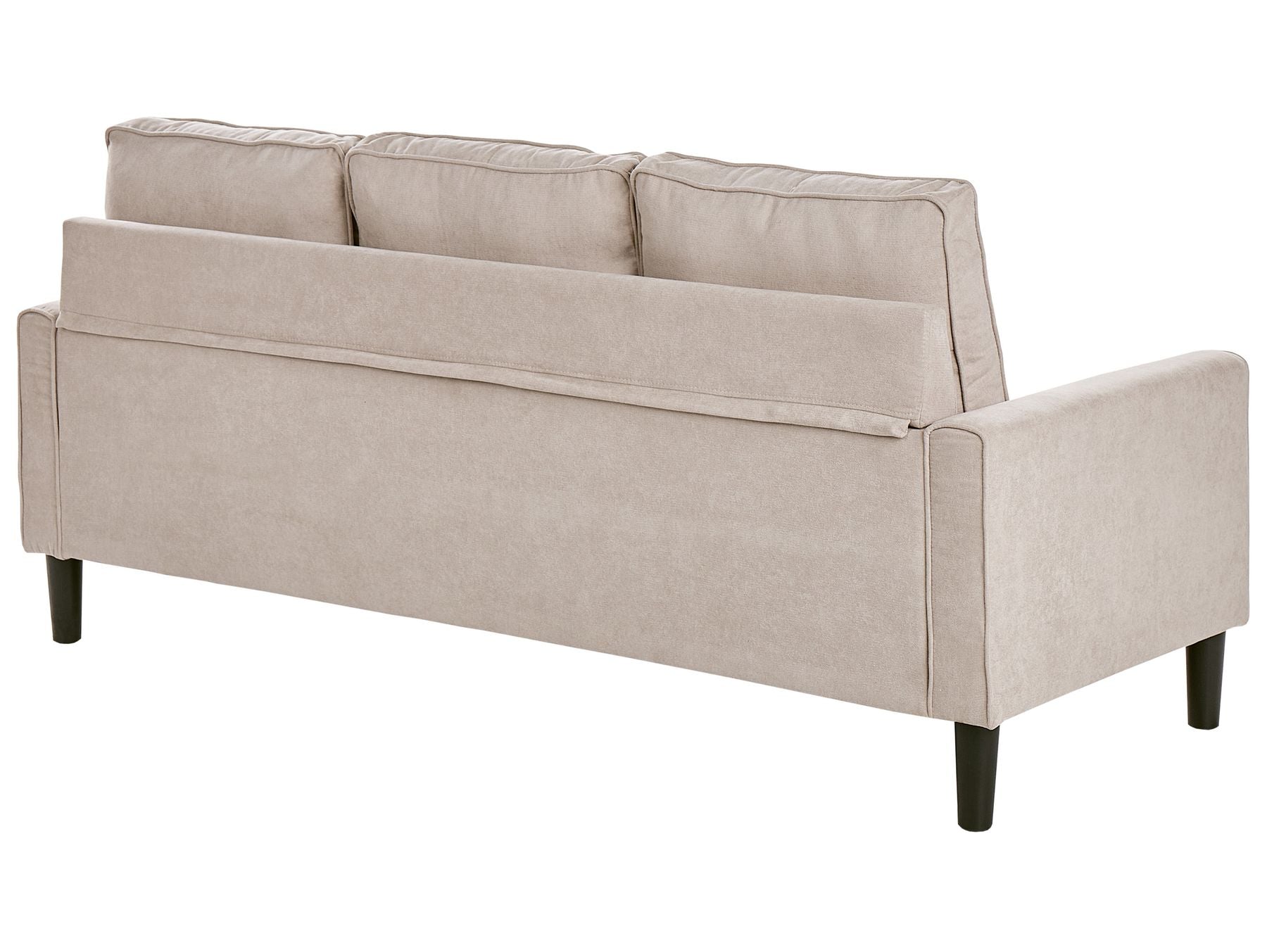 Fabric Sofa with Ottoman Beige AVESTA