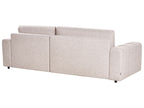 Corner Sofa Bed INNVIK Fabric Light Brown with Storage 3 Seater Right Hand
