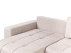 Corner Sofa Bed INNVIK Fabric Light Brown with Storage 3 Seater Right Hand