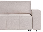 Corner Sofa Bed INNVIK Fabric Light Brown with Storage 4 Seater Right Hand