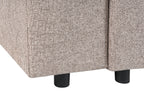 Corner Sofa Bed INNVIK Fabric Light Brown with Storage 4 Seater Right Hand