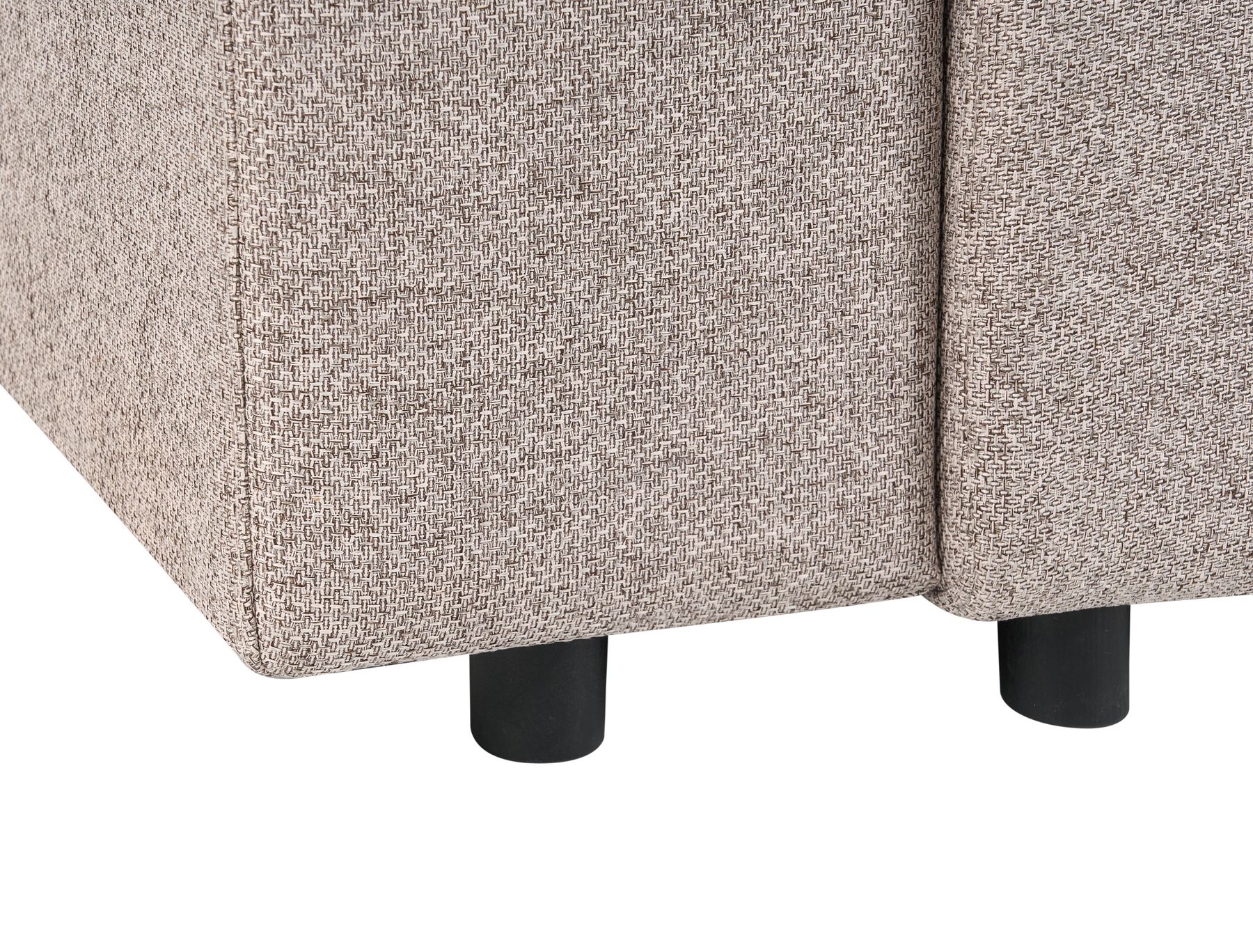 Corner Sofa Bed INNVIK Fabric Light Brown with Storage 4 Seater Right Hand