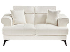 2 Seater Boucle Sofa White SKIVE