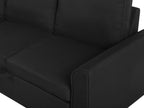 Corner Sofa Bed NESNA Fabric Black with Storage 3 Seater Right Hand