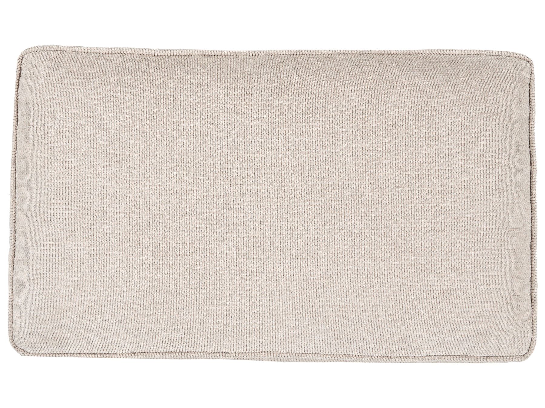 U-Shape Sofa Bed VATNE Fabric Light Beige with Storage 4 Seater