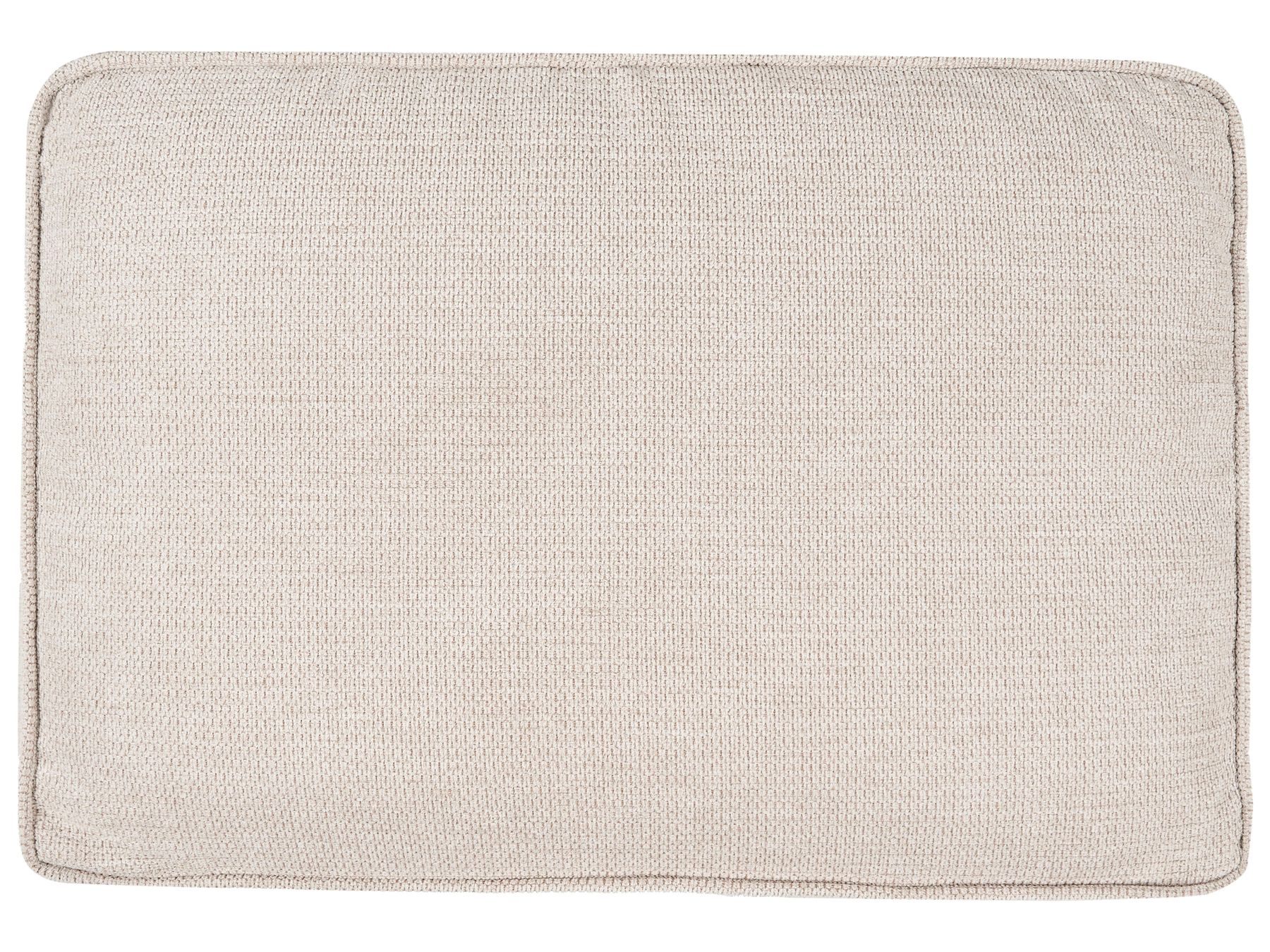 U-Shape Sofa Bed VATNE Fabric Light Beige with Storage 4 Seater
